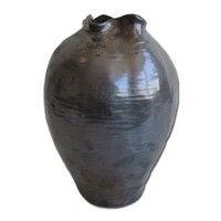 Keramická váza čierna malá